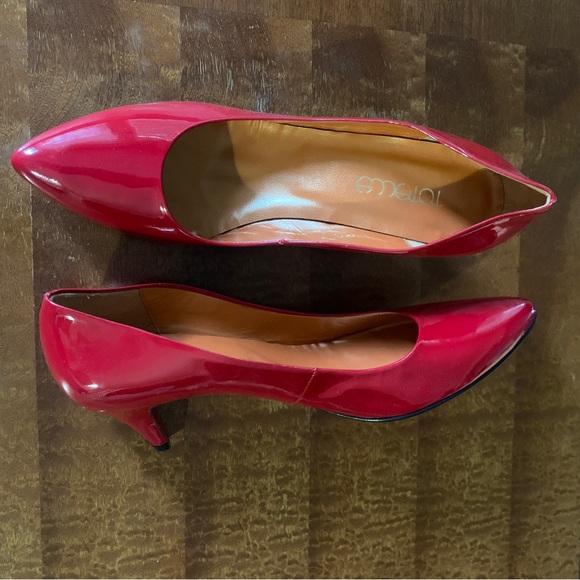 NewMade in Spain Totecce Red Patent Leather Pumps Red Sole Size 45 (12.5) - Picture 6 of 8
